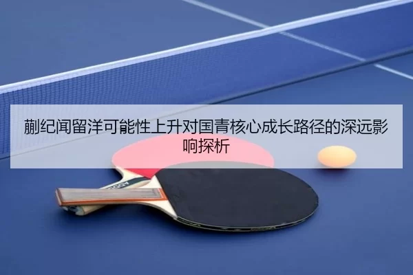 蒯纪闻留洋可能性上升对国青核心成长路径的深远影响探析